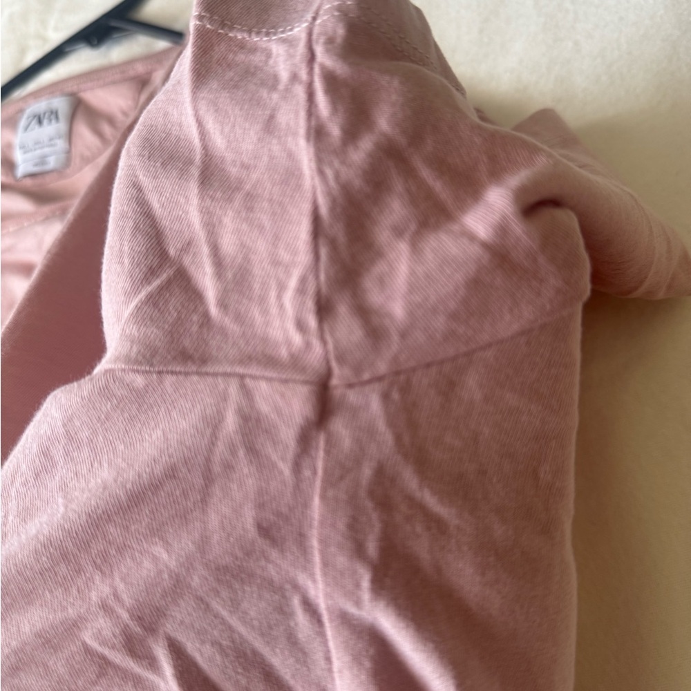 Zara Soft Pink T-Shirt - Picture 4 of 5